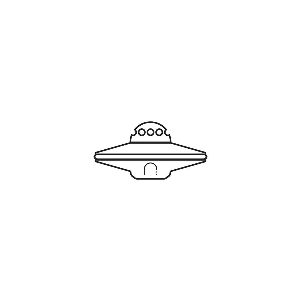 design de modelo de ilustração vetorial de ícone de ufo vetor