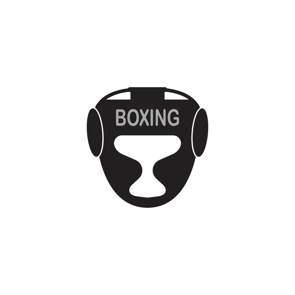 ícone de capacete de boxe vetor