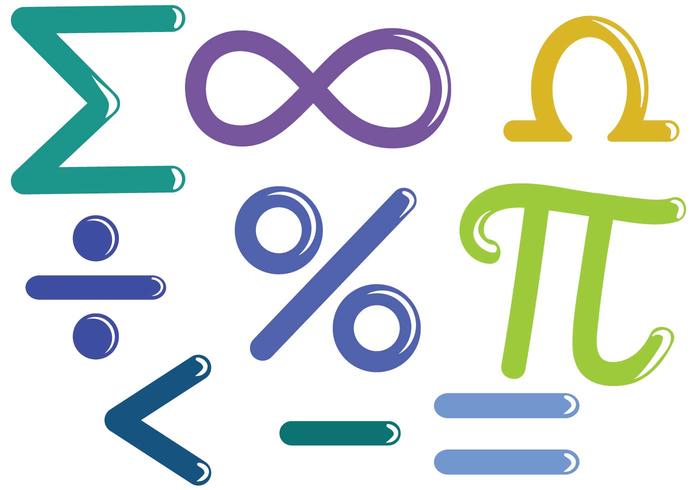 Vetores de símbolos matemáticos gratuitos