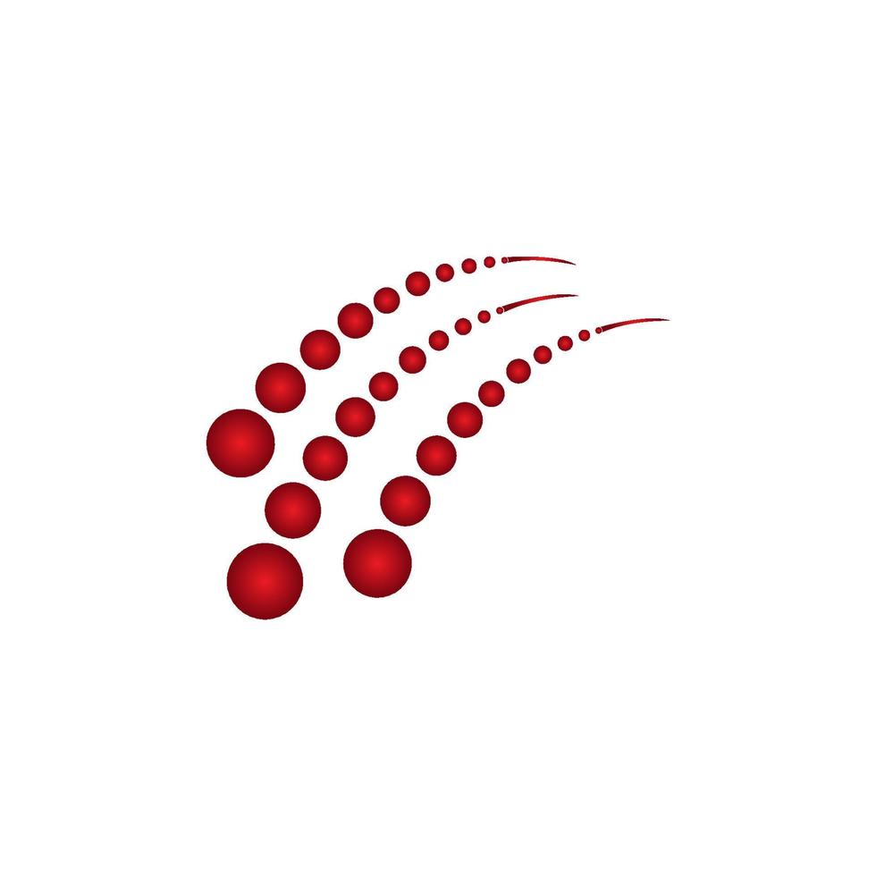 modelo de design de ilustração vetorial de logotipo de meteoro. vetor