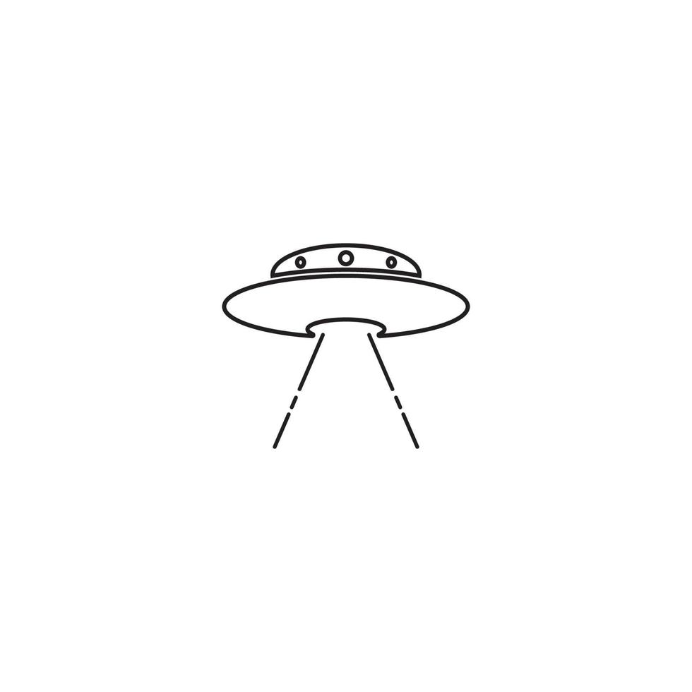 design de modelo de ilustração vetorial de ícone de ufo vetor