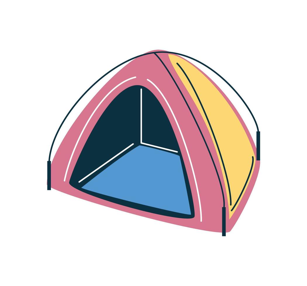 ícone de barraca de acampamento vetor