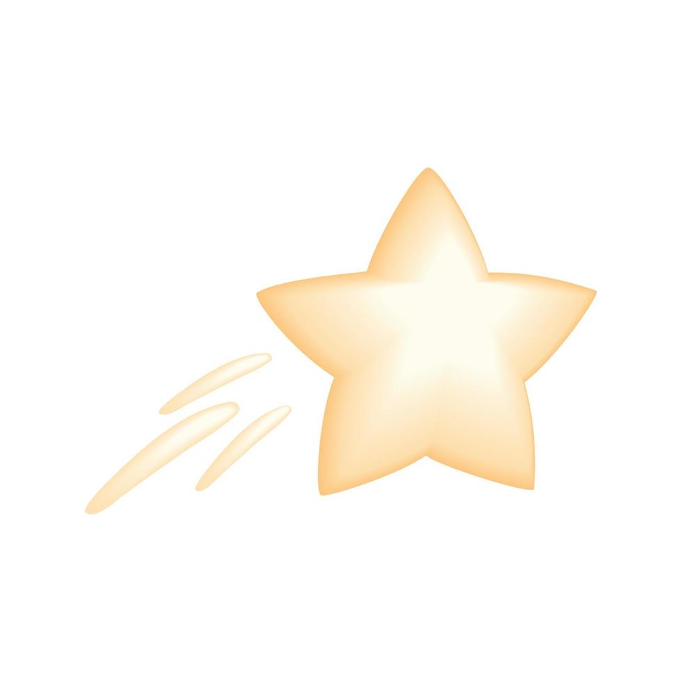 ícone de estrela cadente vetor