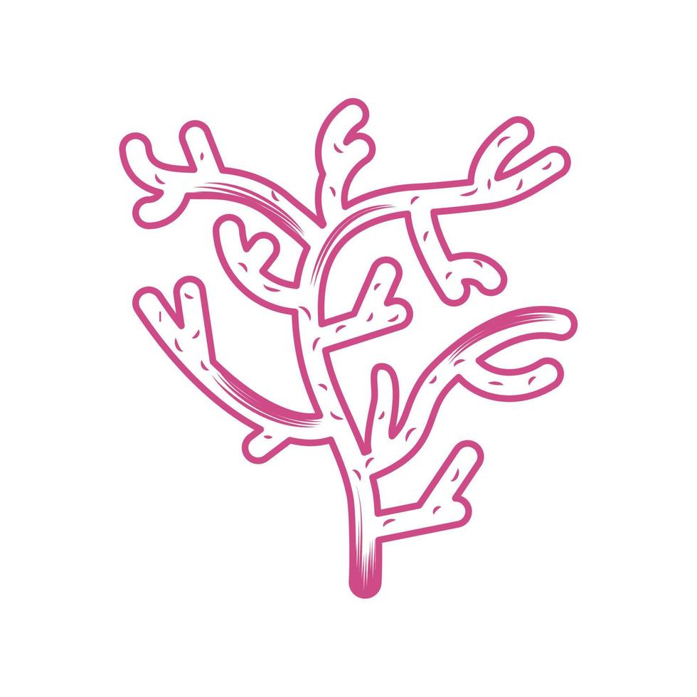 design de ícone de coral vetor