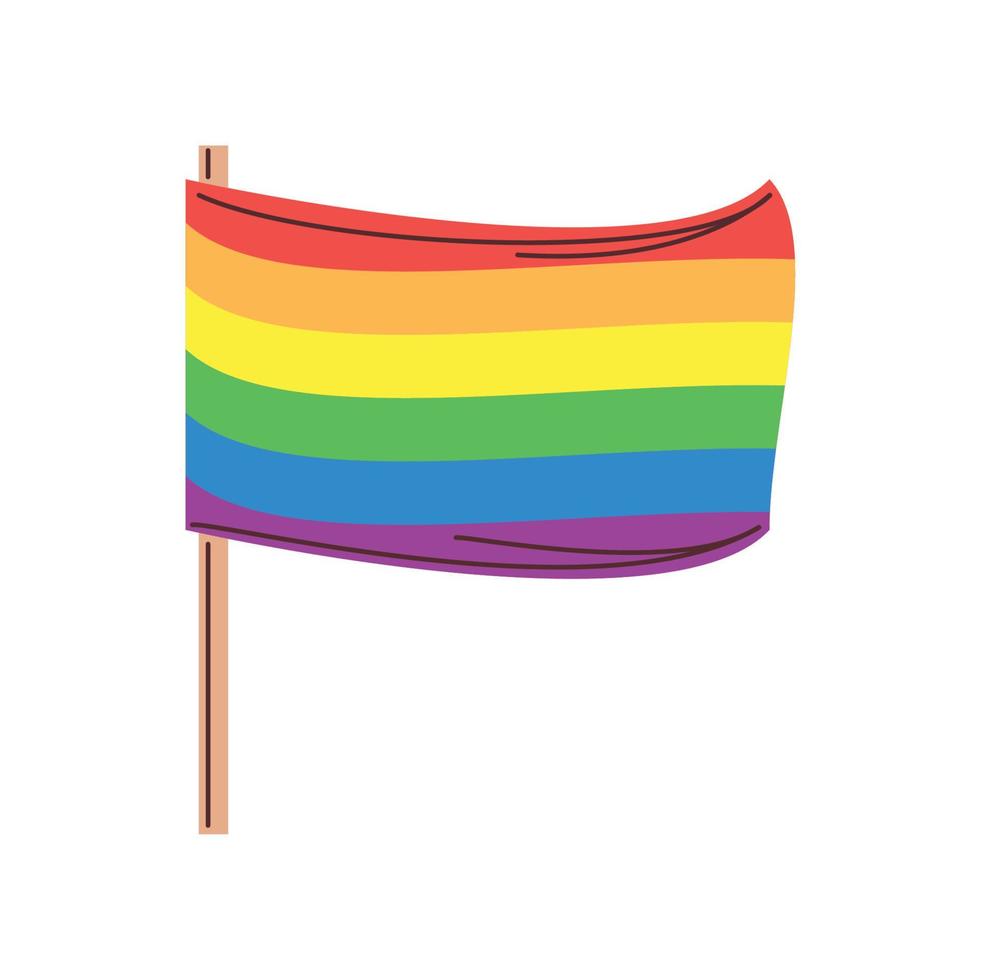 orgulho lgbtq bandeira vetor