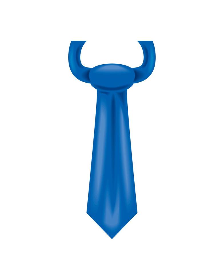 ícone de gravata azul vetor