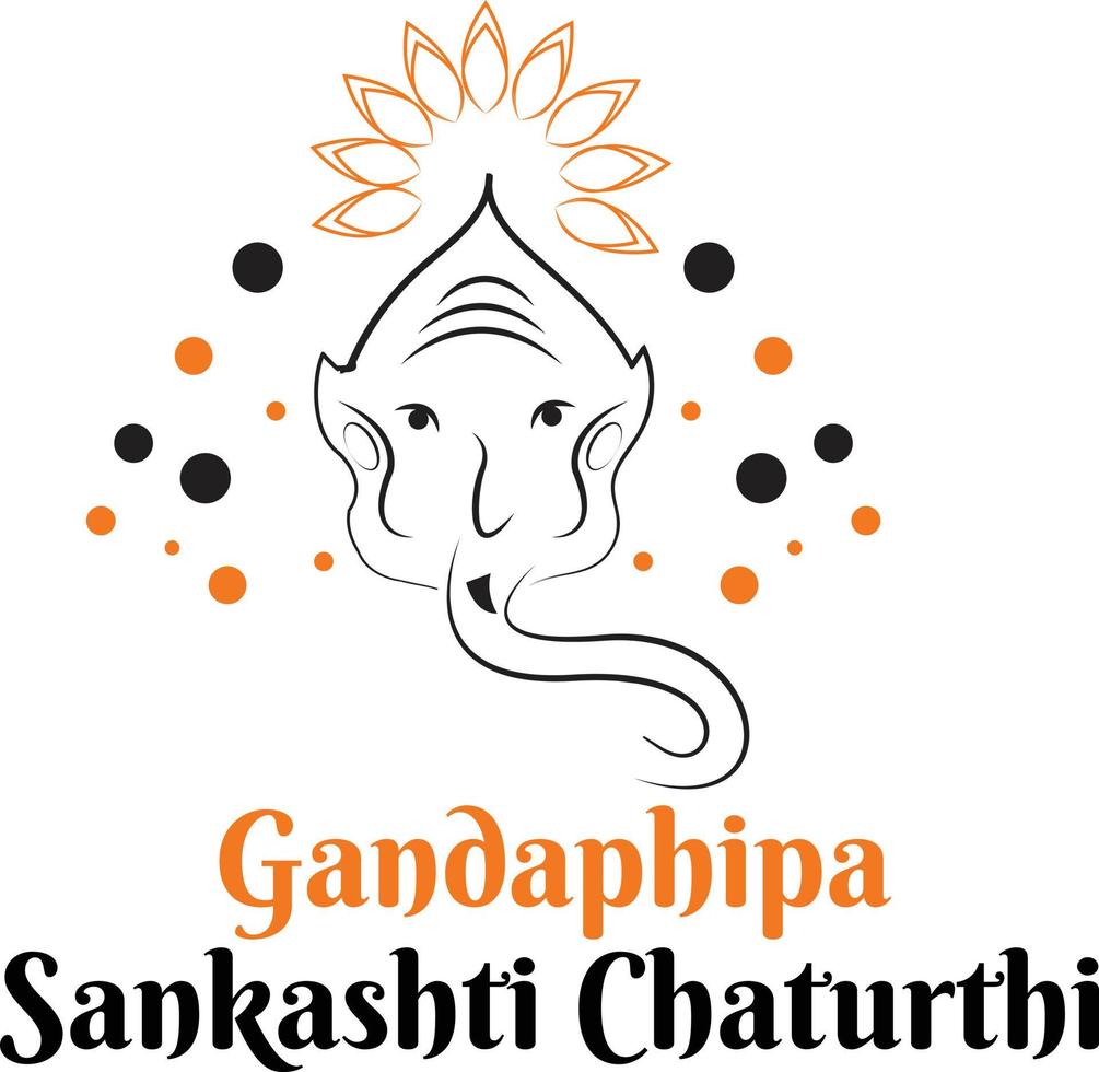 ganesh clipart ganadhipa sankashti chaturthi vetor editável gratuito