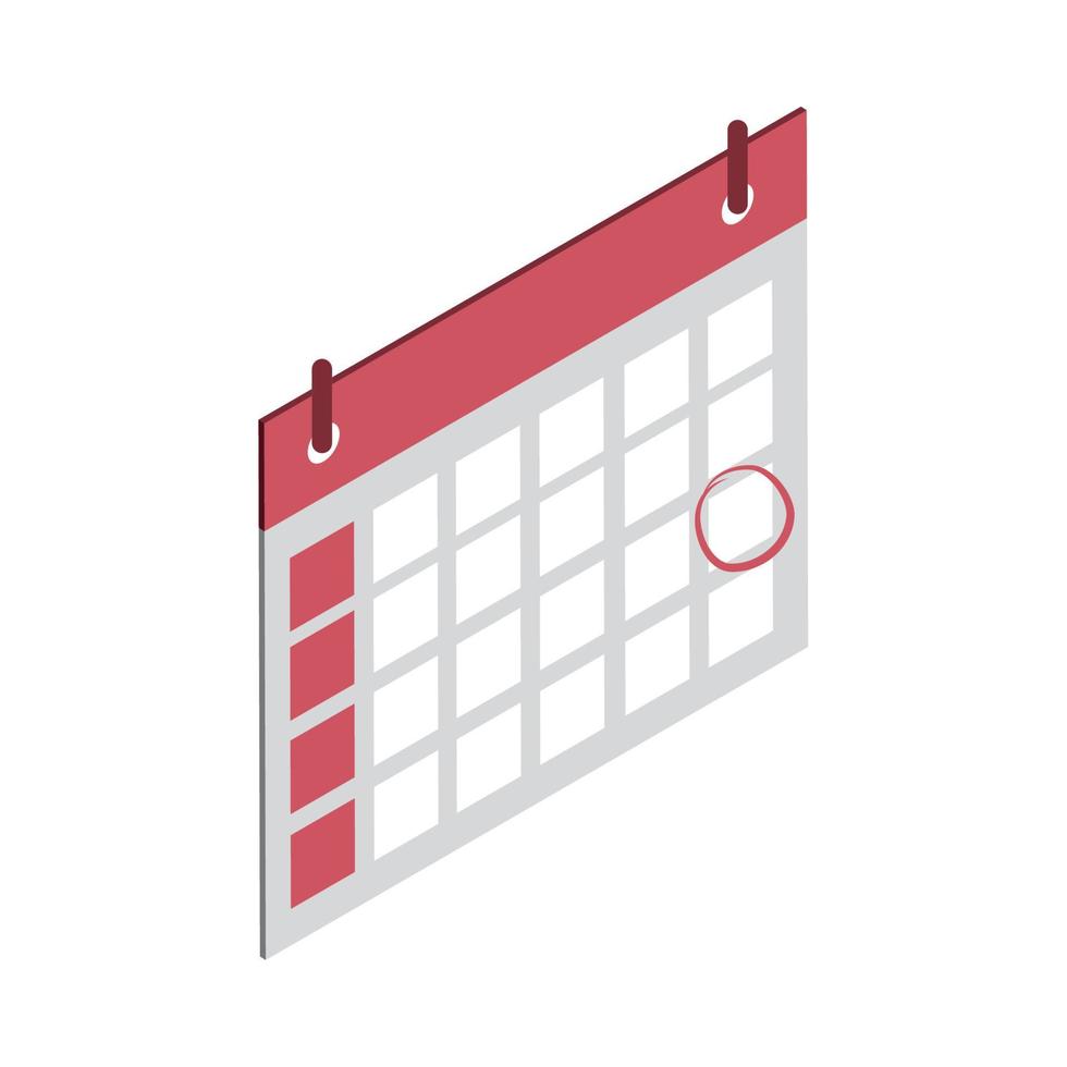 ícone de lembrete de calendário vetor