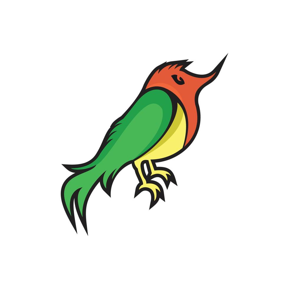 vetor de logotipo de papagaio
