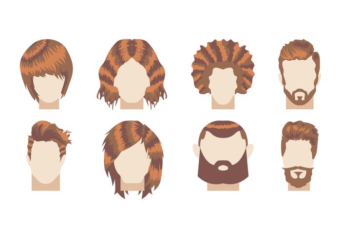 Vector de ilustração de Coiffure