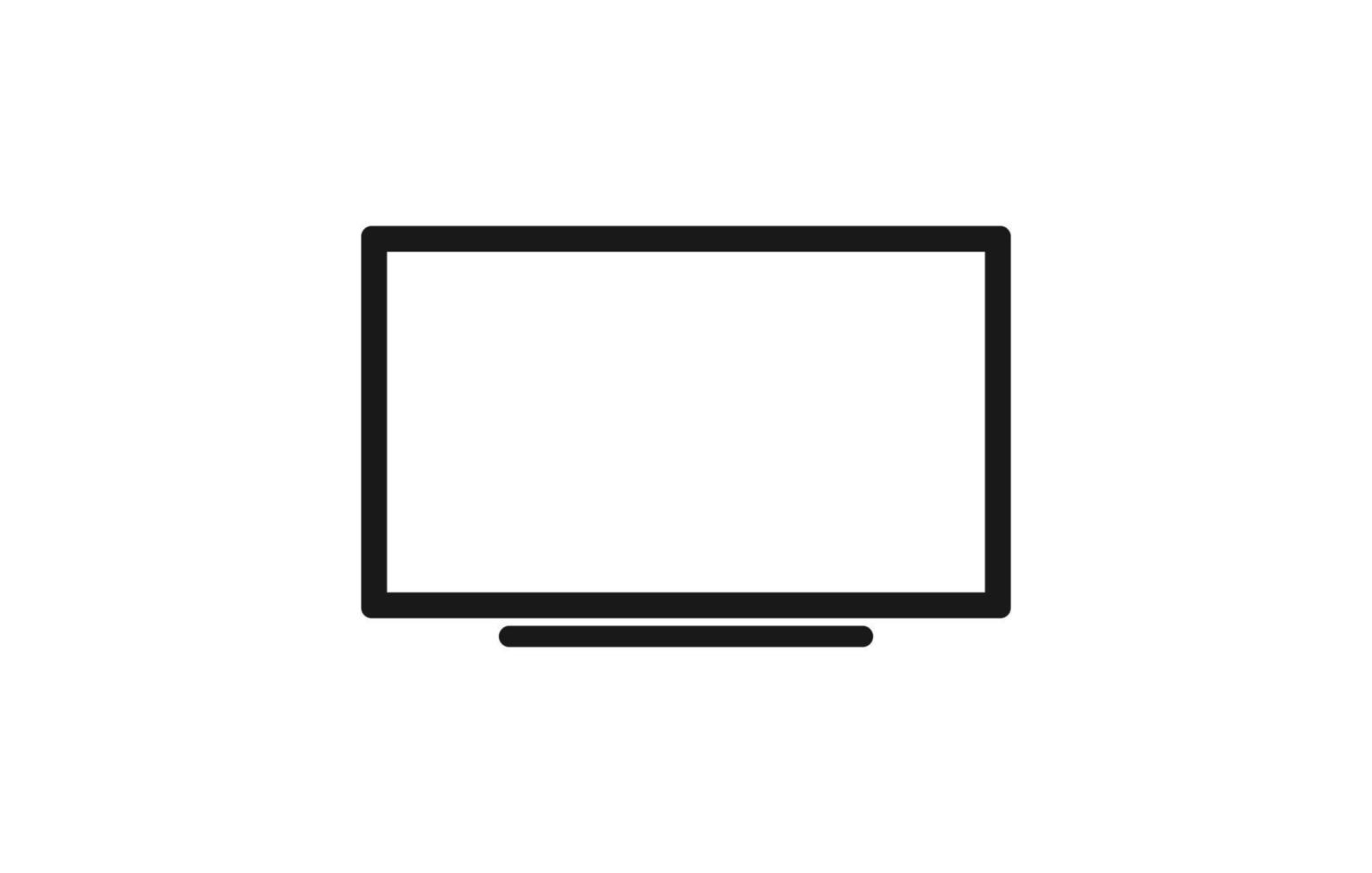 ícone de tv. sinal linear de vetor, símbolo. vetor