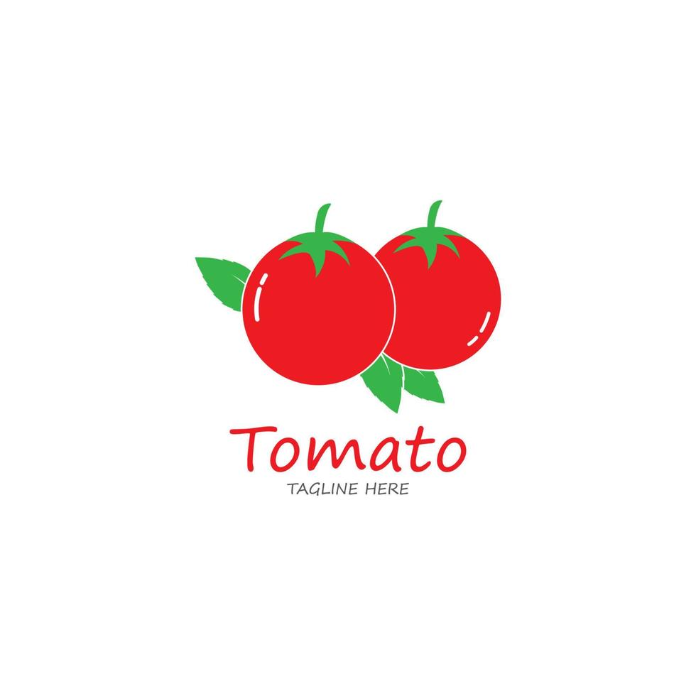 modelo de design de logotipo de tomate. vetor