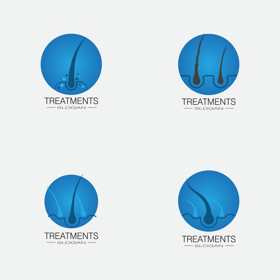 ilustração de ícone de tratamentos capilares vetor