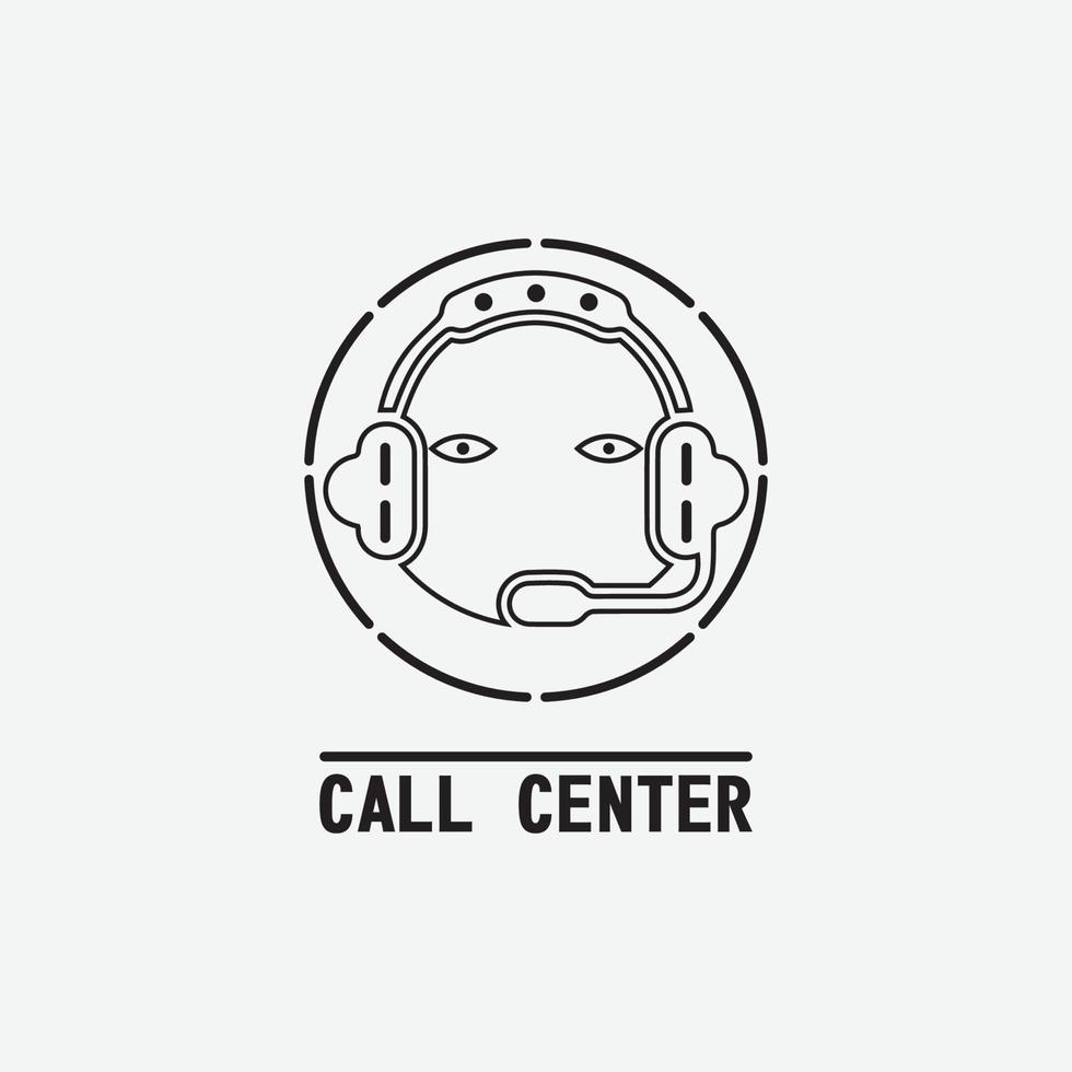 ícone de call center vetor