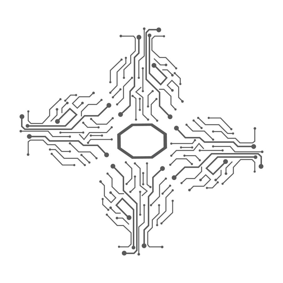 vetor de modelo de logotipo de circuito