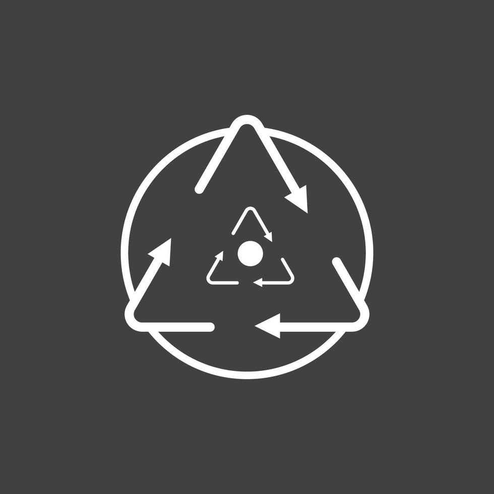 design de ícone de triângulo vetor