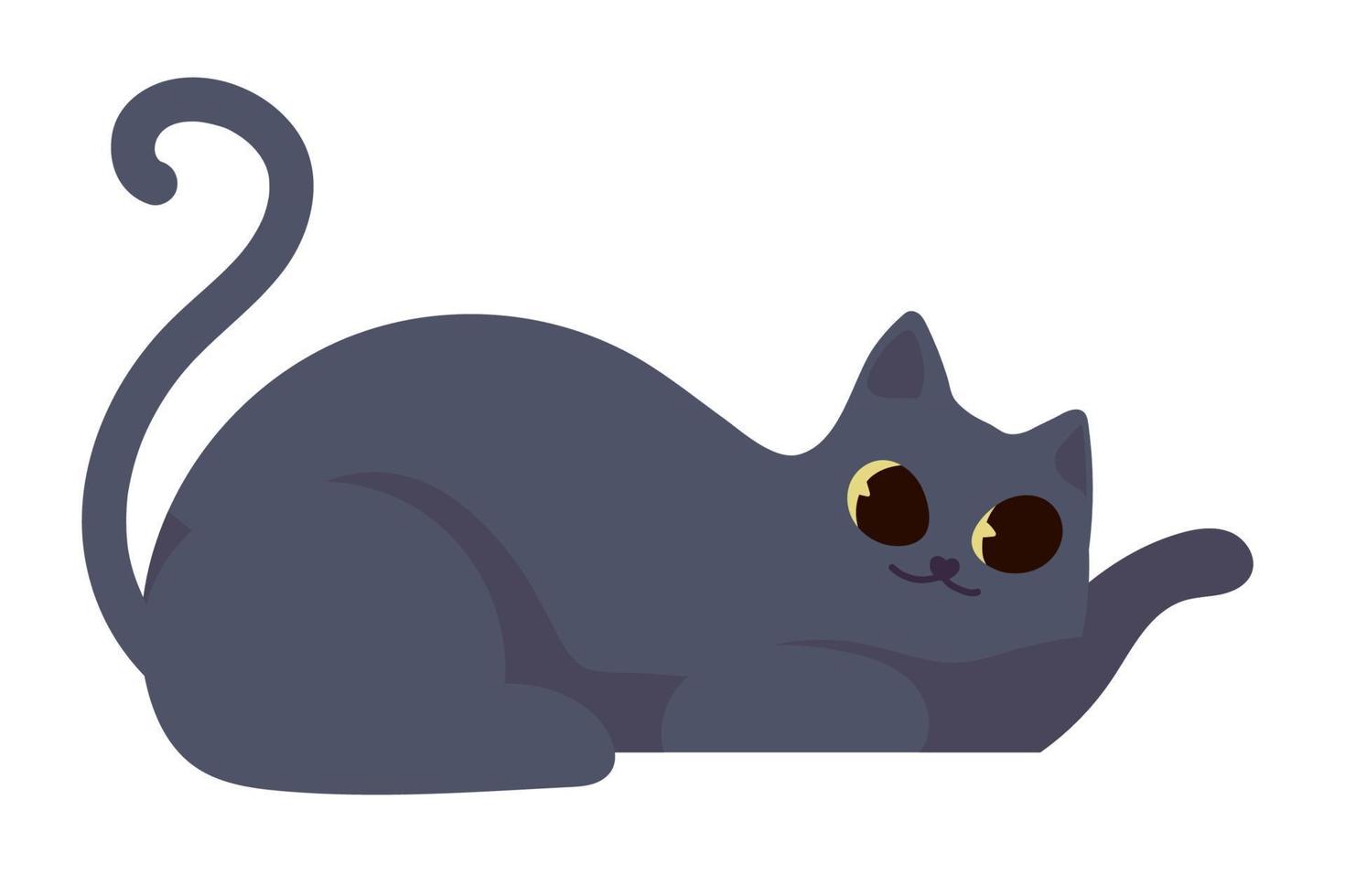 ícone de gato cinza vetor