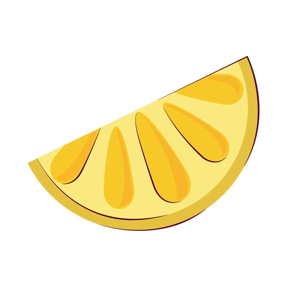 ícone de desenho animado de limão vetor