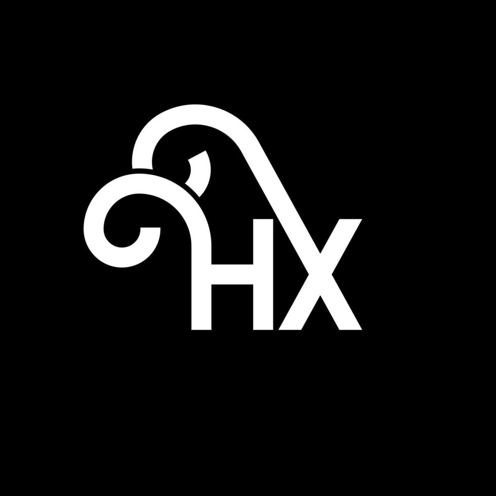 design de logotipo de letra hq em fundo preto. hq conceito de logotipo de letra de iniciais criativas. design de letra hq. hq design de letra branca sobre fundo preto. hq, logotipo hq vetor