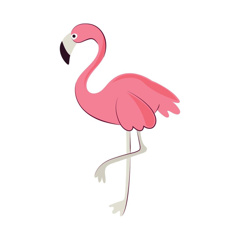 ícone de pássaro flamingo vetor