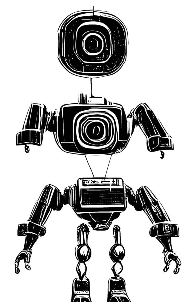 ativos de arte conceitual de robôs coleção sci-fri vol. 1 vetor