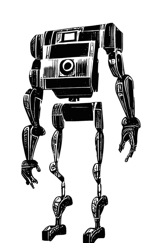 coleção de ficção científica de ativos de arte conceitual de robô vol. 1 vetor