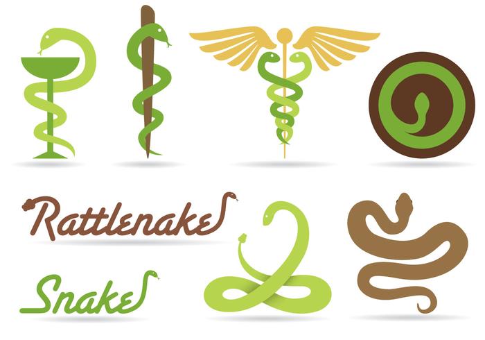 Vetores do logotipo da serpente