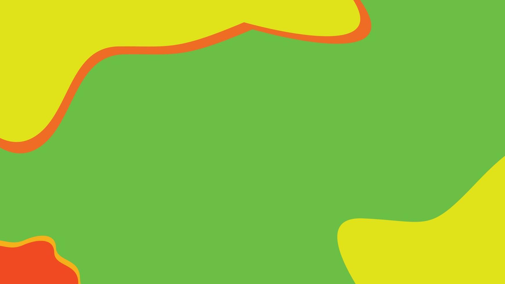 fundo de ilustração vetorial amarelo verde abstrato vetor