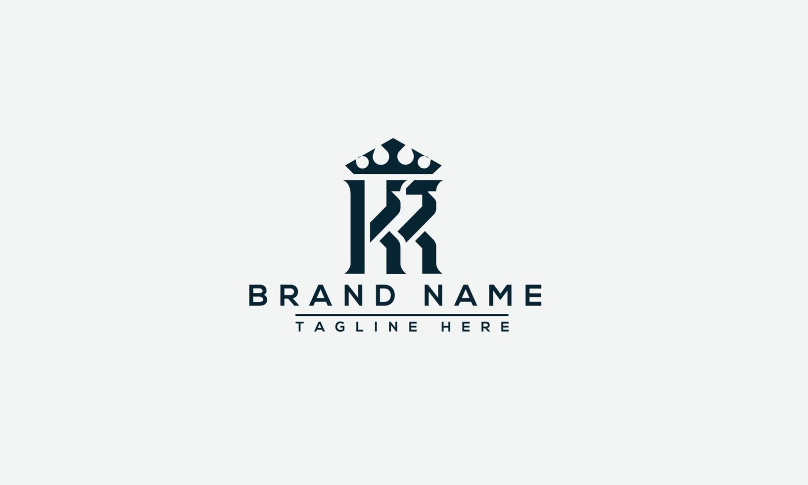 elemento de branding gráfico de vetor de modelo de design de logotipo kr.
