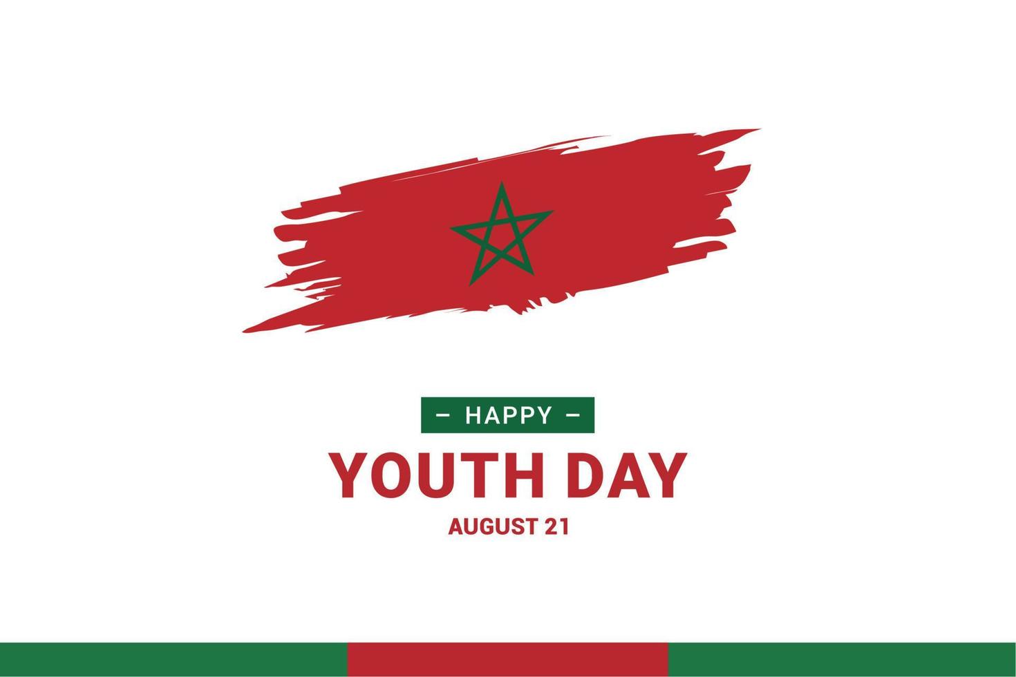 dia da juventude marrocos vetor
