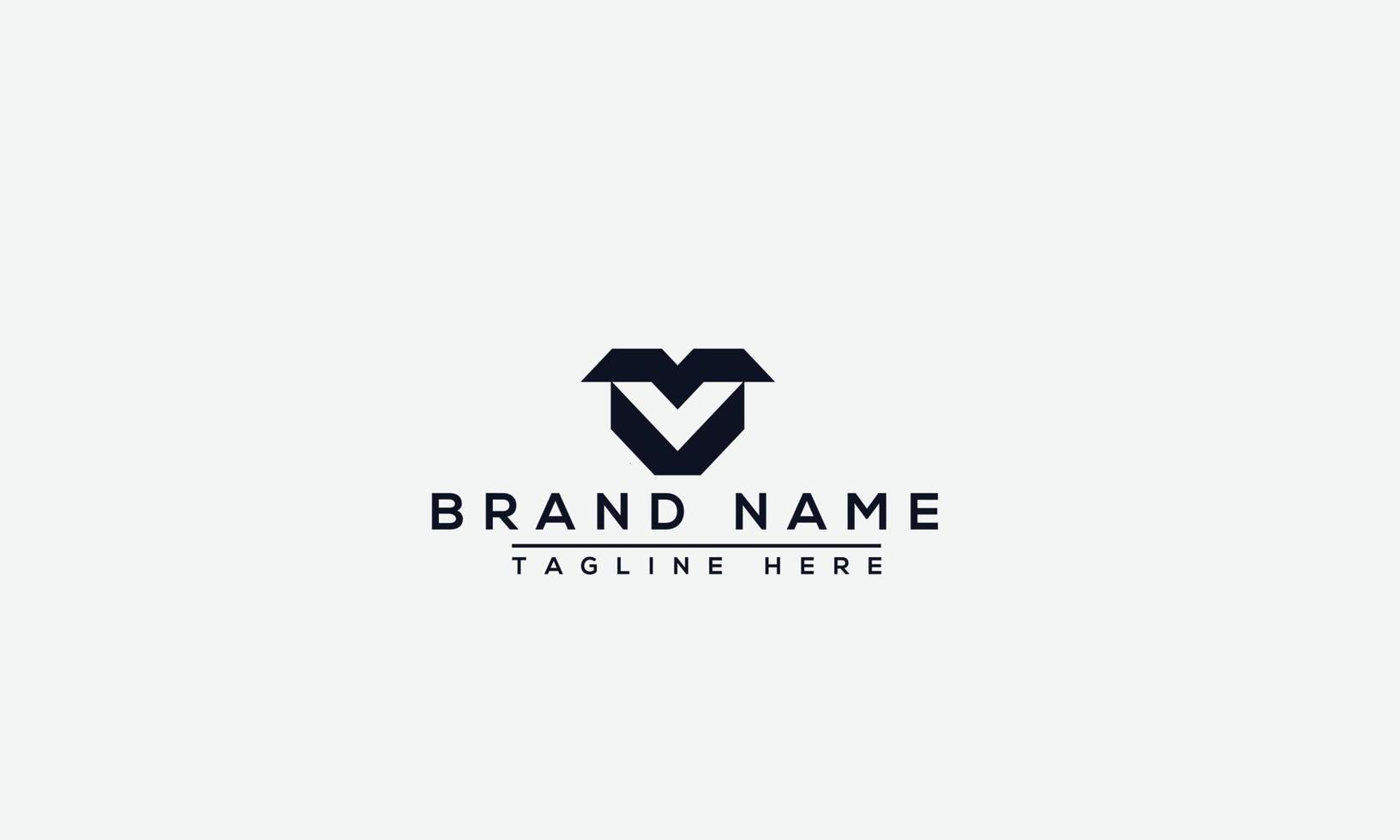 carta de design de logotipo vm. elegante moderno. modelo de vetor. vetor