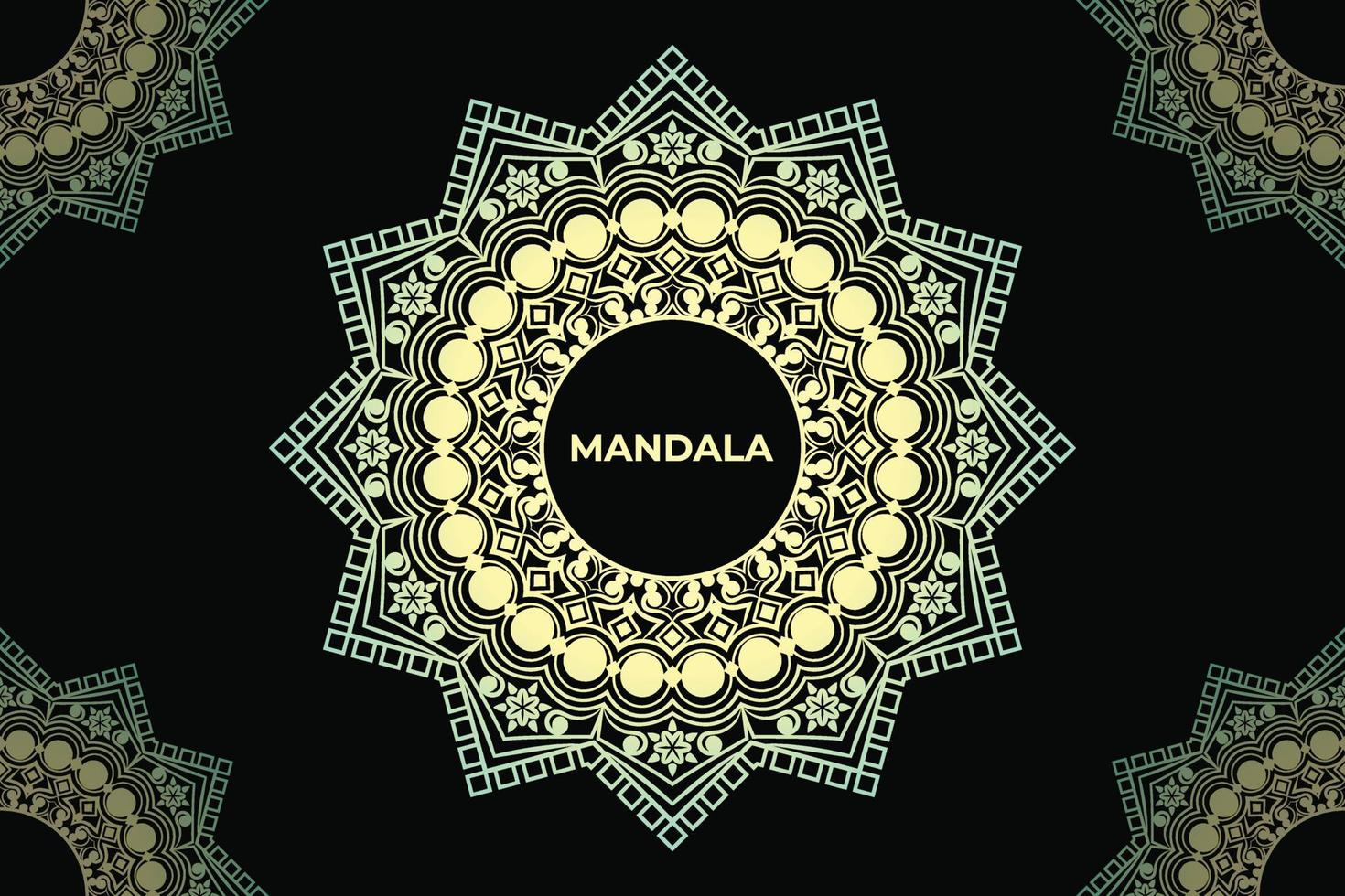 projeto abstrato de fundo mandala. design de padrão de mandala de quadro. vetor