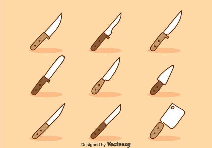 Desenho de faca de desenho vetorial vetor