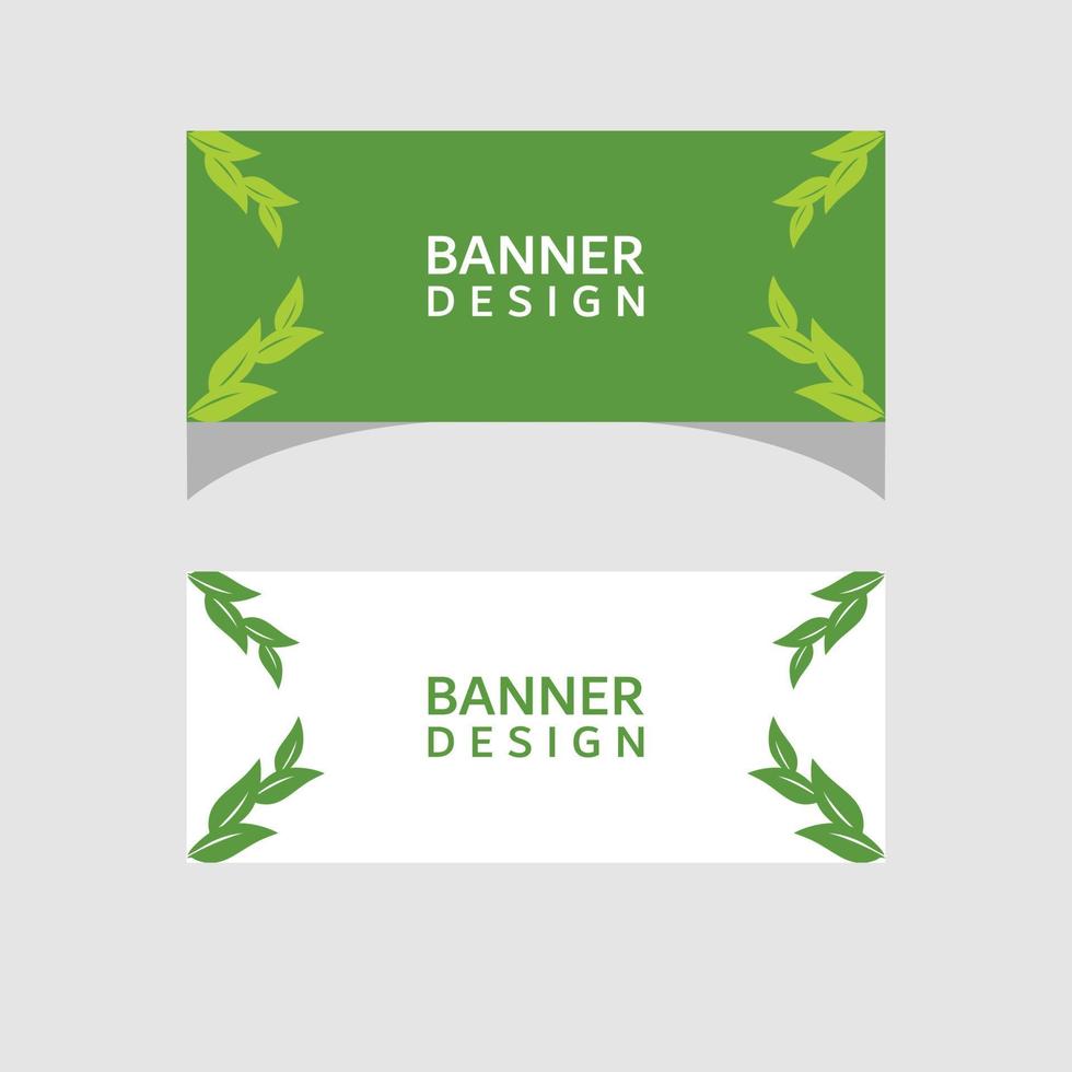 design de banner de natureza verde vetor