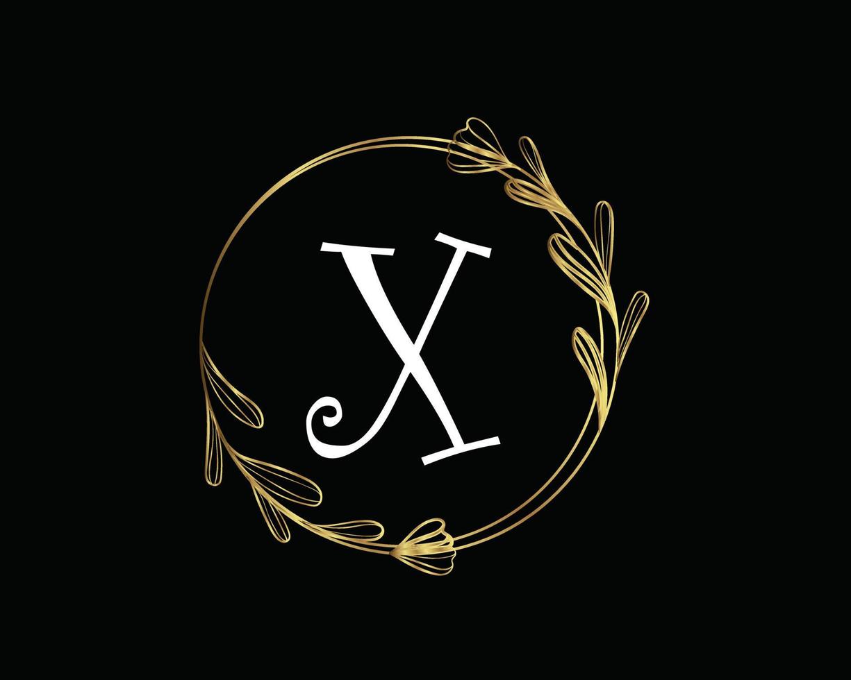 logotipo de carta de luxo vetor