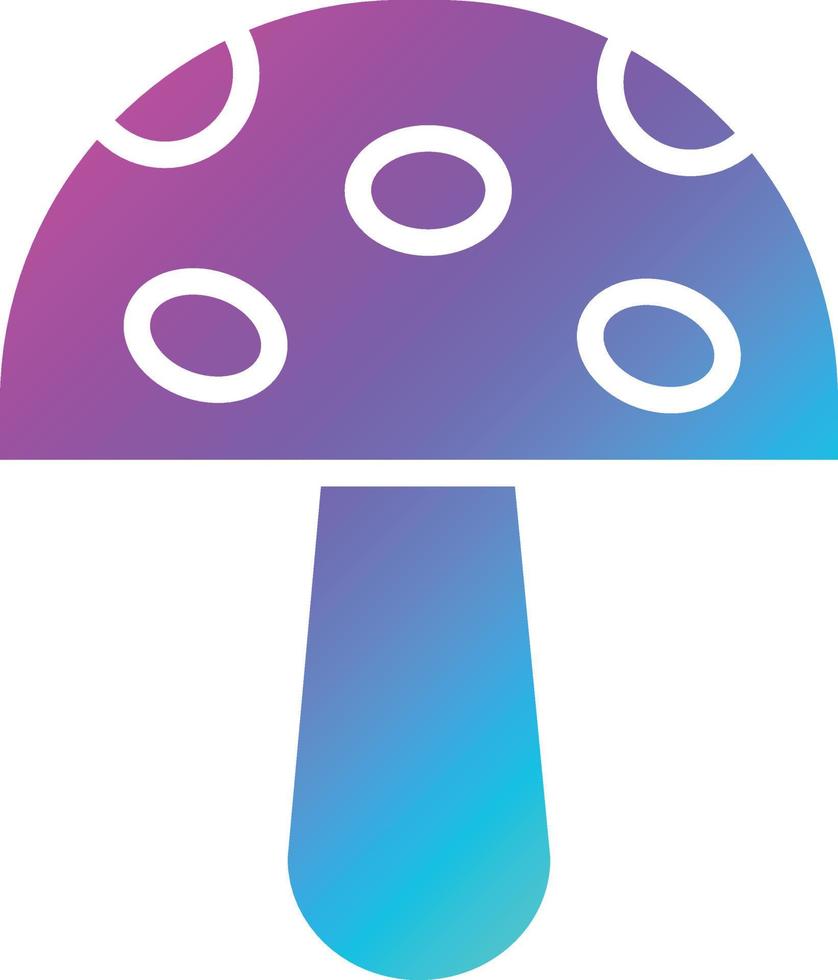 ilustração de design de ícone de vetor de cogumelo