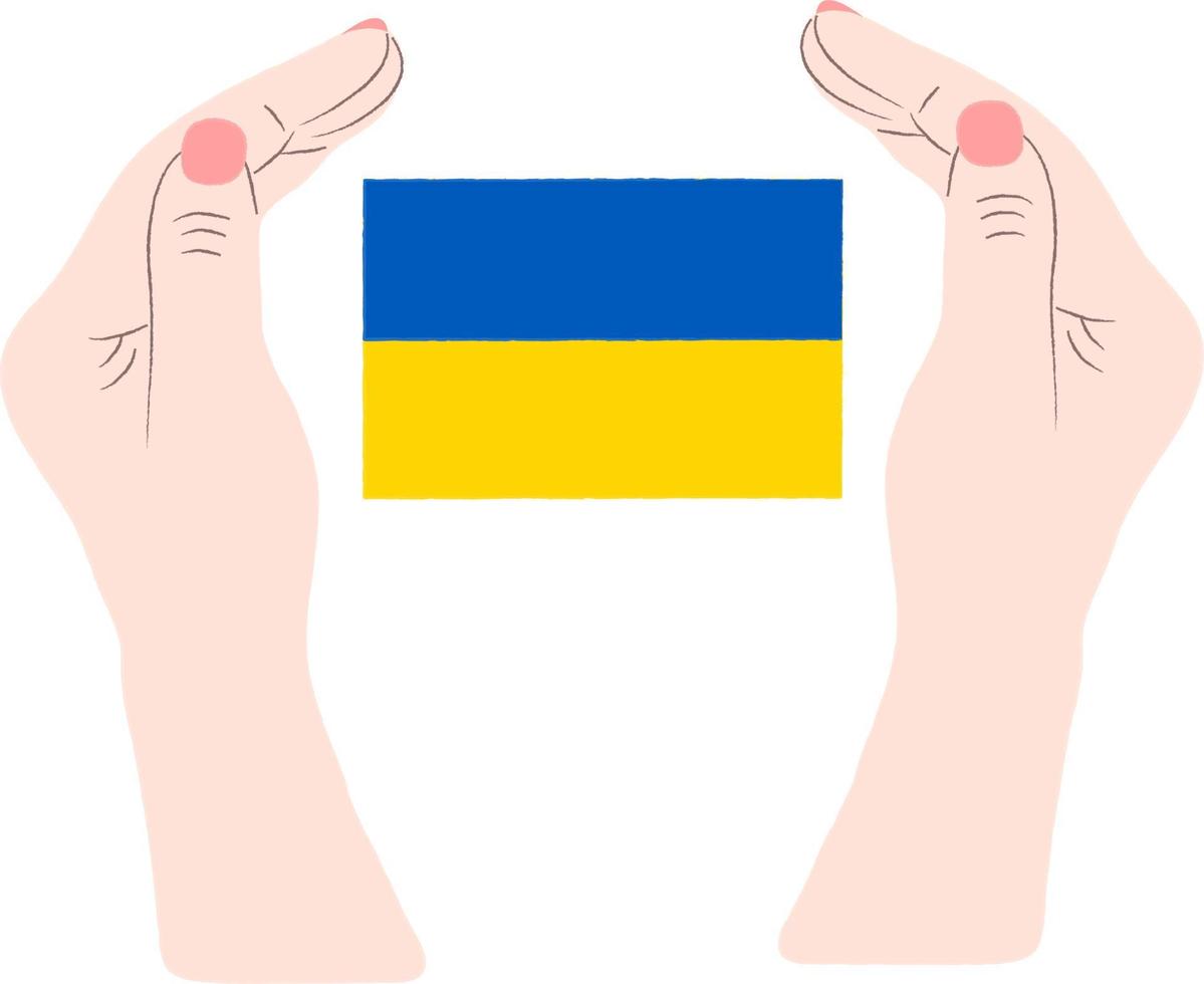 hryvnia ucraniano vector bandeira desenhada à mão, bandeira ucraniana vector bandeira desenhada à mão
