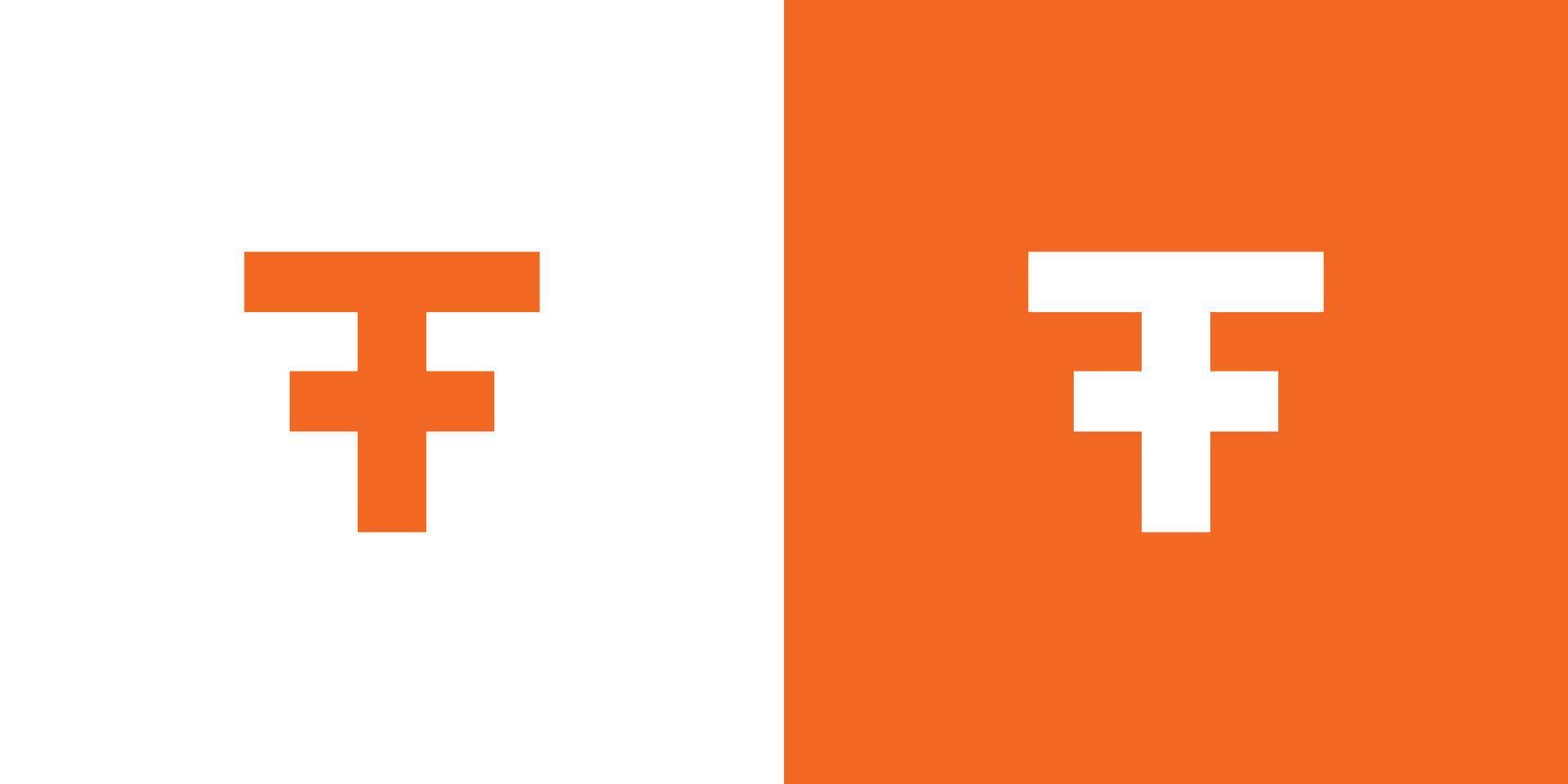 design de logotipo de iniciais de letra ff moderno e profissional vetor