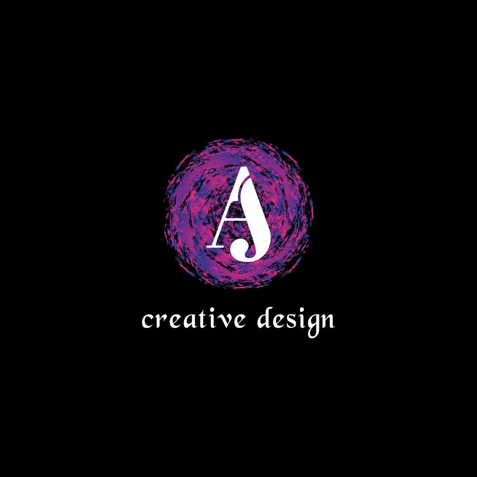 arquivo de vetor livre de vetor de design de logotipo de letra aj