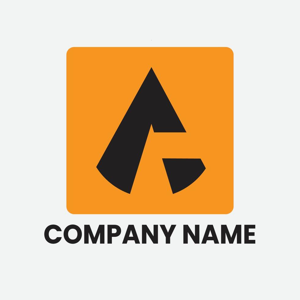 modelo de design de logotipo letra a, adequado para logotipos de jogos e start-up vetor