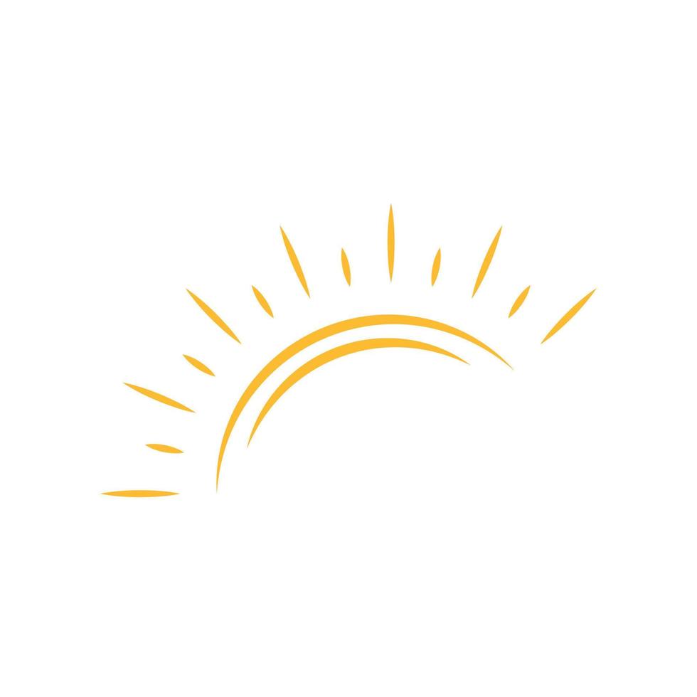 um meio sol está definindo o conceito de pôr do sol de vetor de ícone para baixo para design gráfico, logotipo, site, mídia social, aplicativo móvel, ilustração de interface do usuário