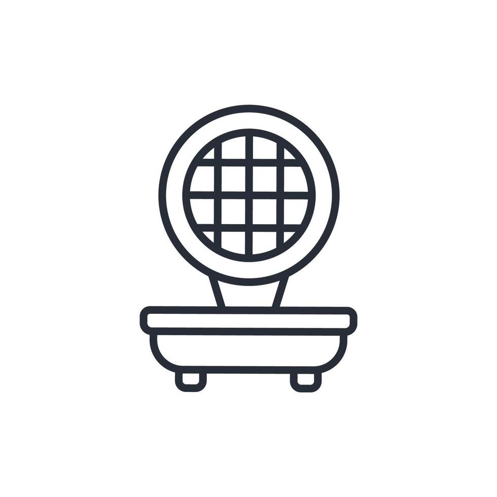 waffle maker ícones símbolo elementos vetoriais para infográfico web vetor