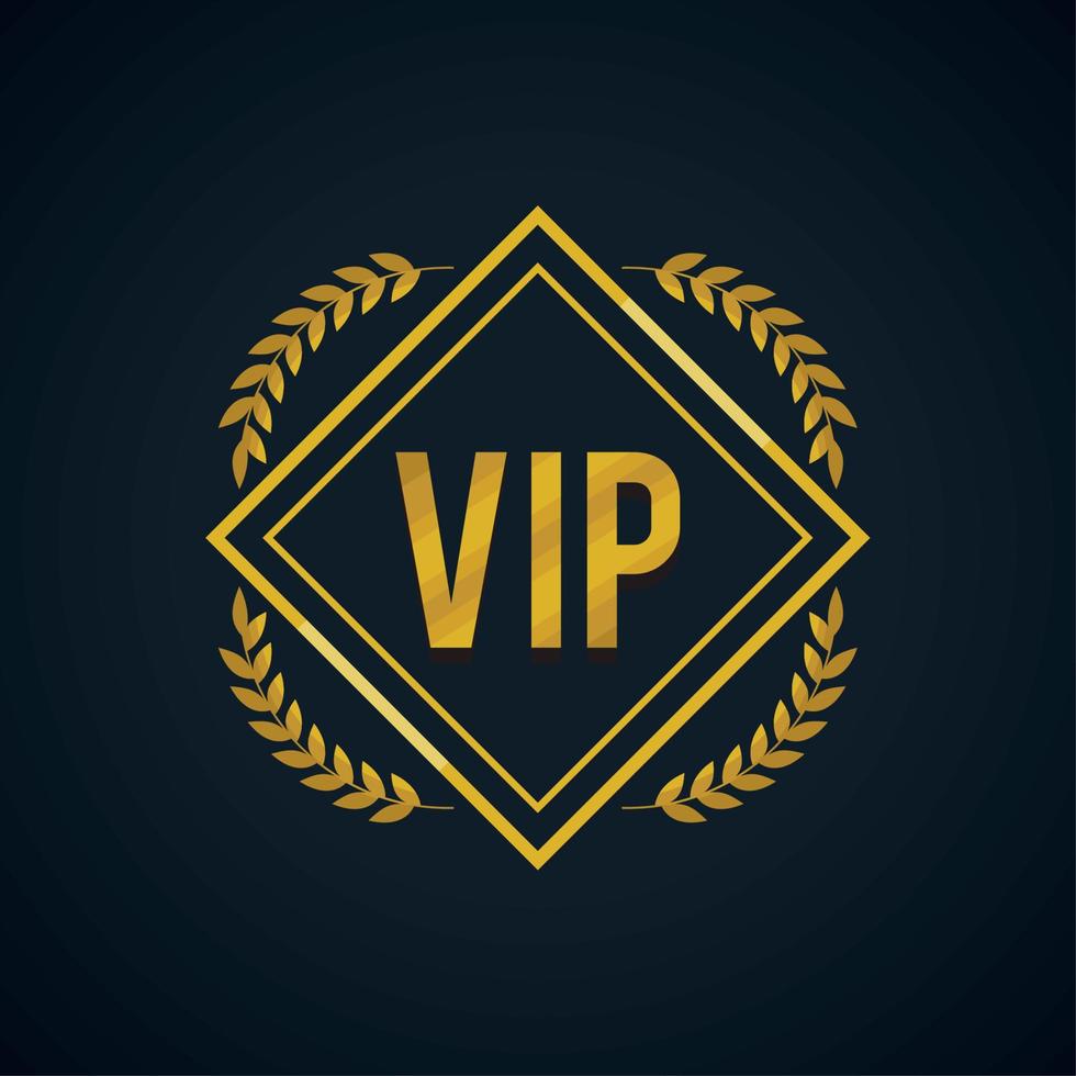 moldura vip com coroa vetor