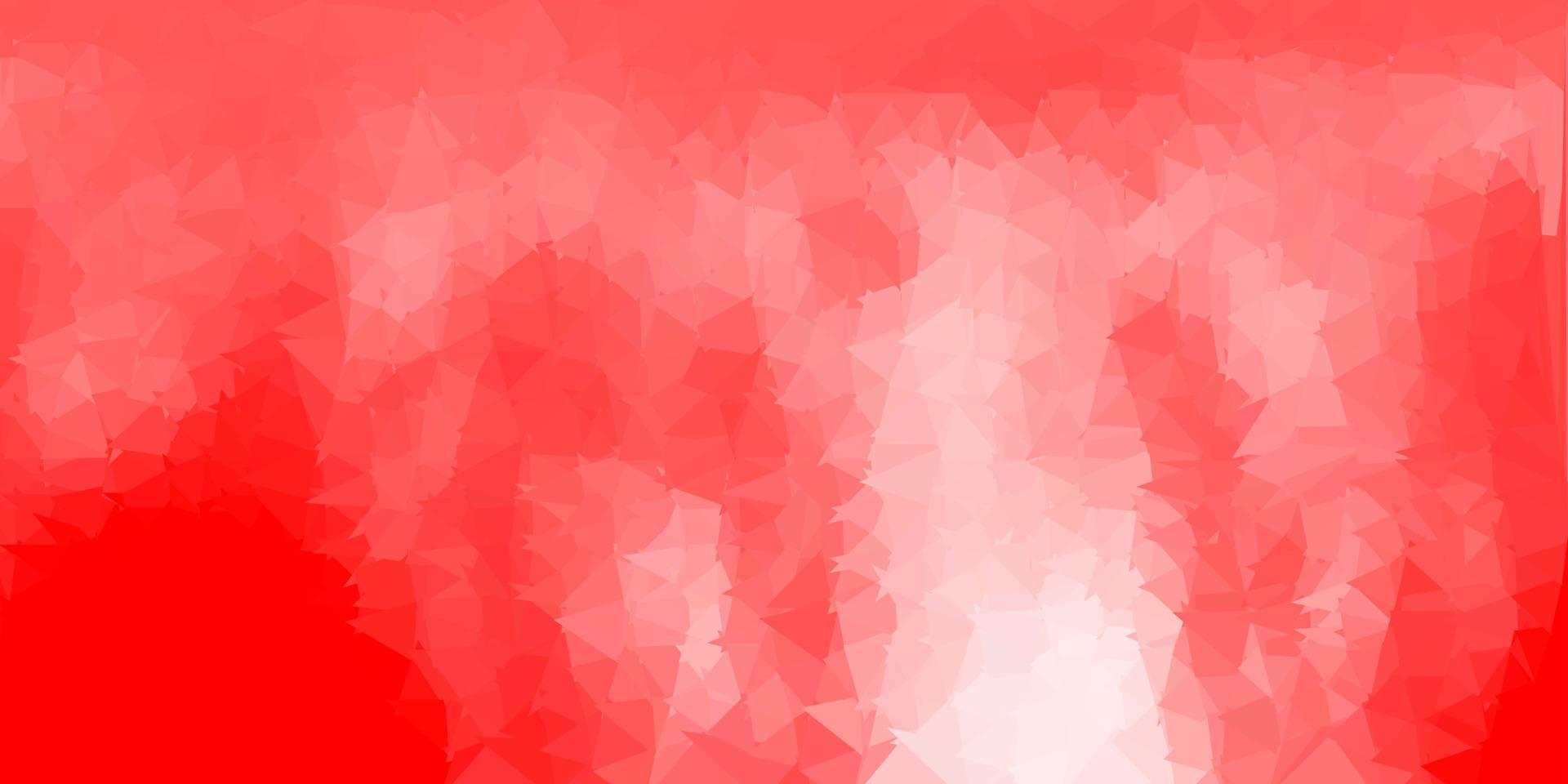 desenho poligonal geométrico vector vermelho claro.