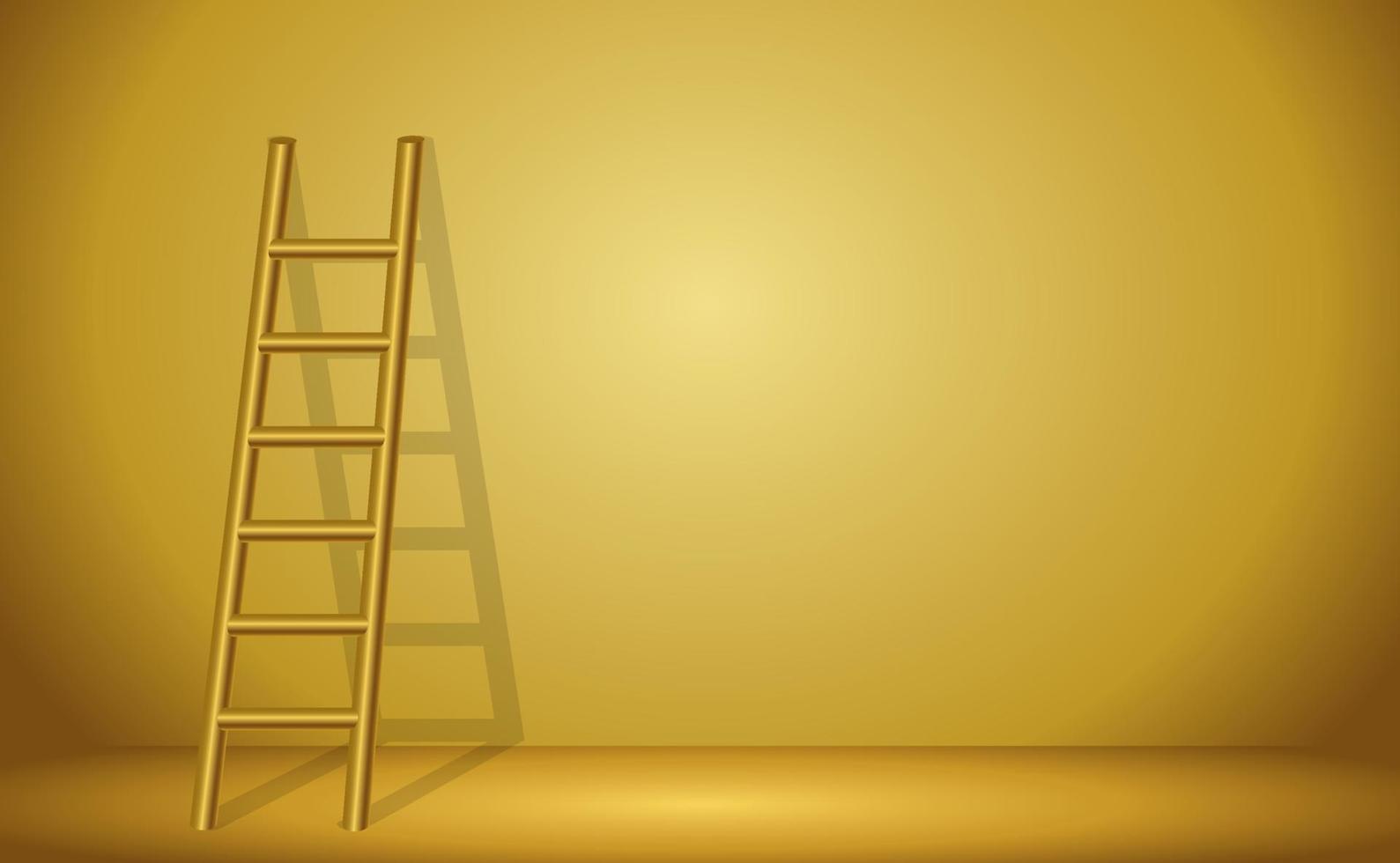 ilustração vetorial da escada para o sonho, a escada para o conceito de sucesso vetor