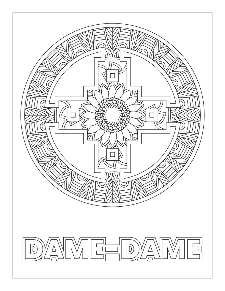 símbolos adinkra africanos para colorir dame dame vetor