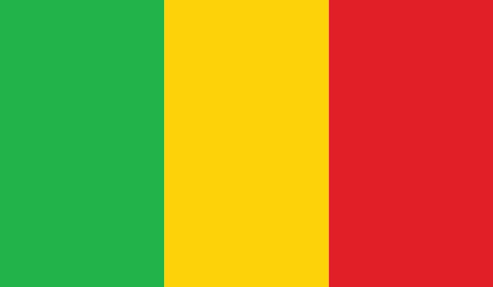 ilustração em vetor de bandeira do mali.