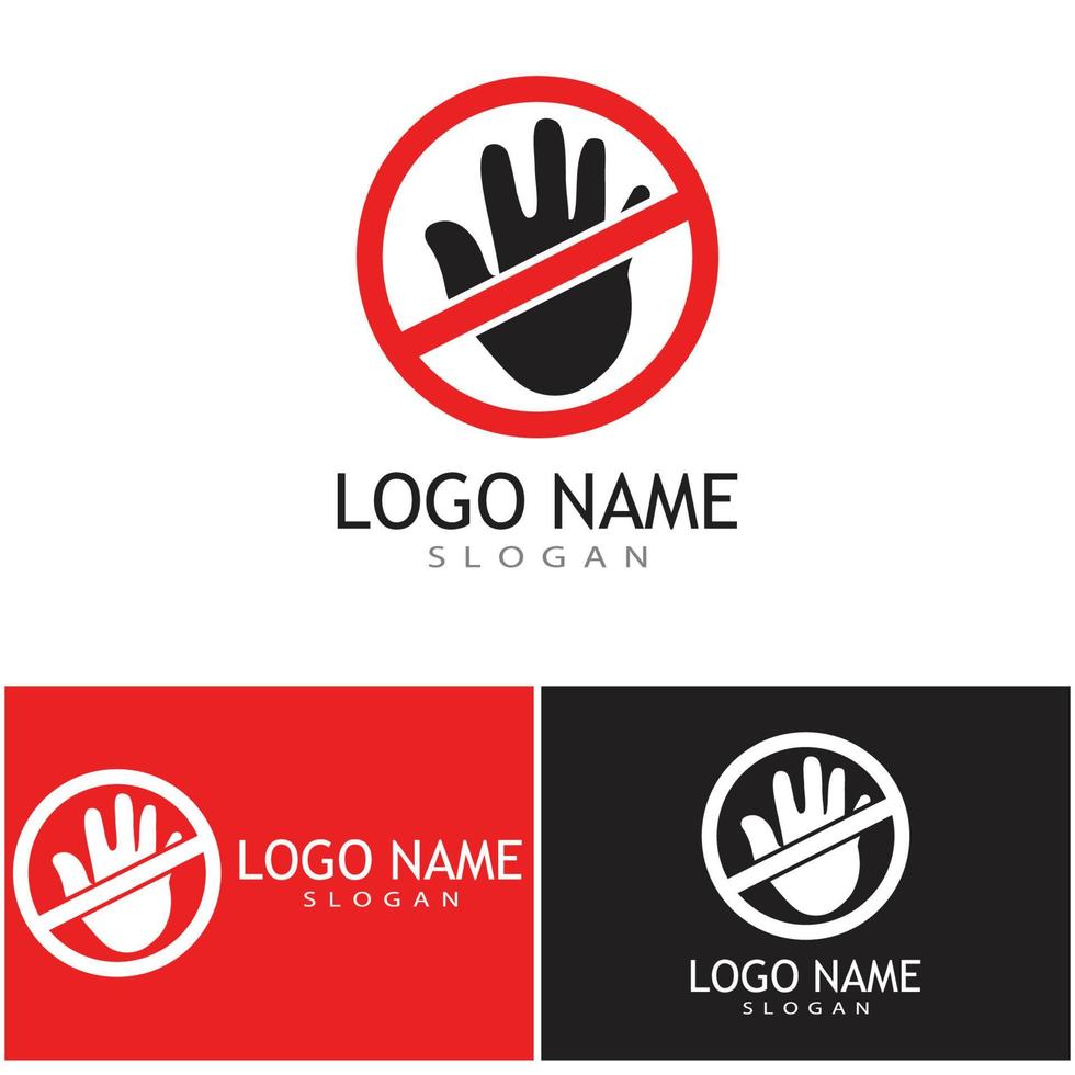 mão cuidados modelo de logotipo vetor ícone negócios