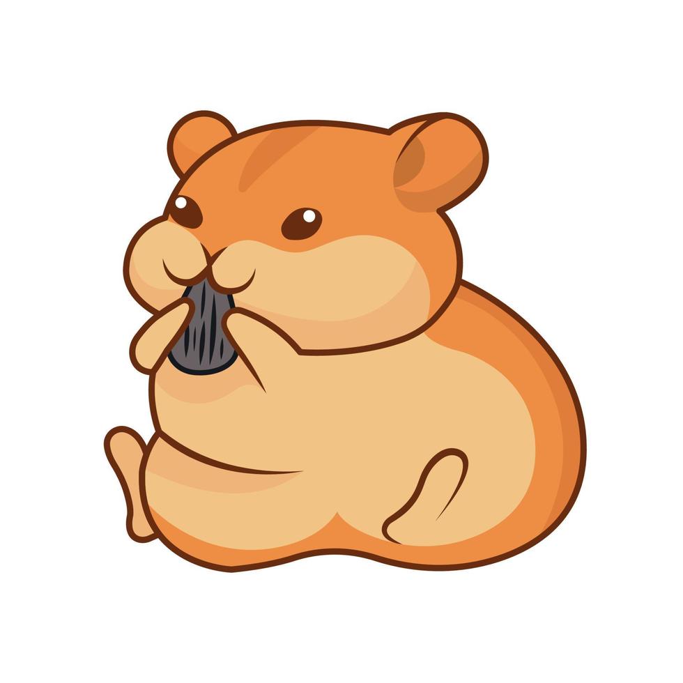 ilustração do hamster engraçado vetor