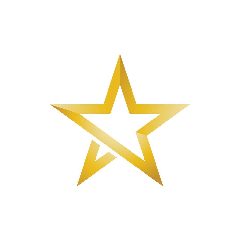 modelo de logotipo de estrela vetor